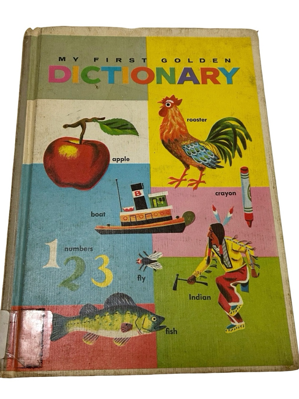 Vintage Mod Retro Book Bright Graphics